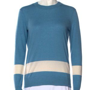 Tory Burch Cashmere Colorblock Pattern Sweatshirt - Small